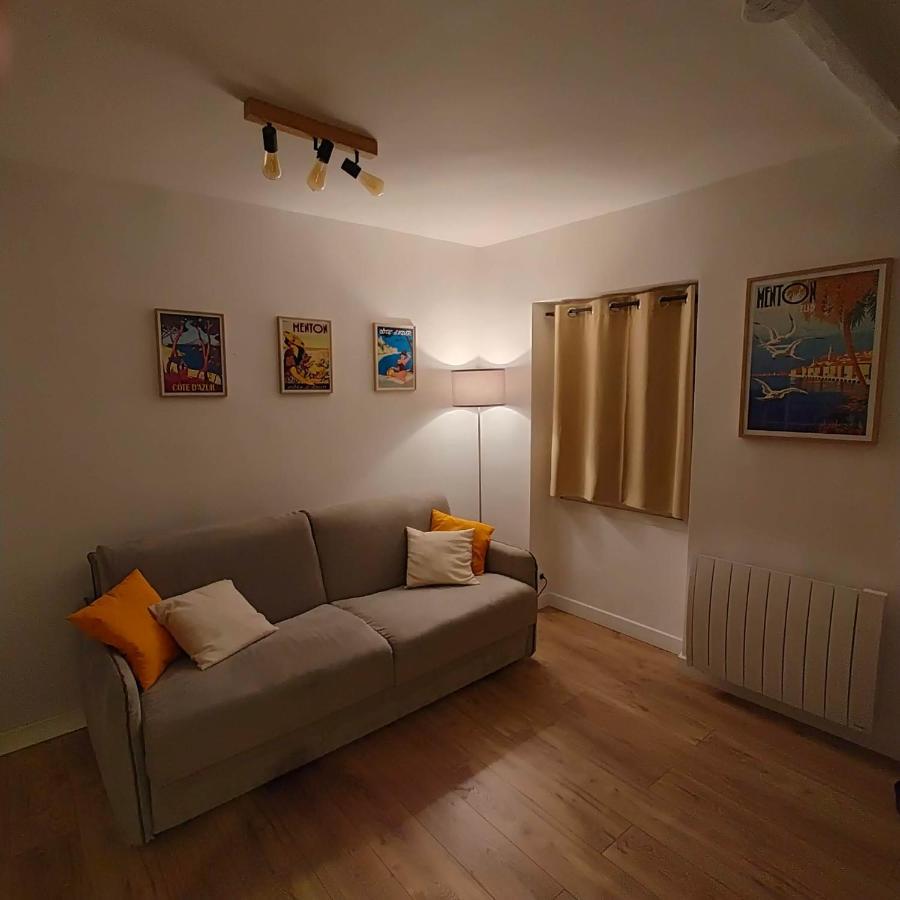 Joli Studio Dans Le Coeur De Menton Exteriör bild