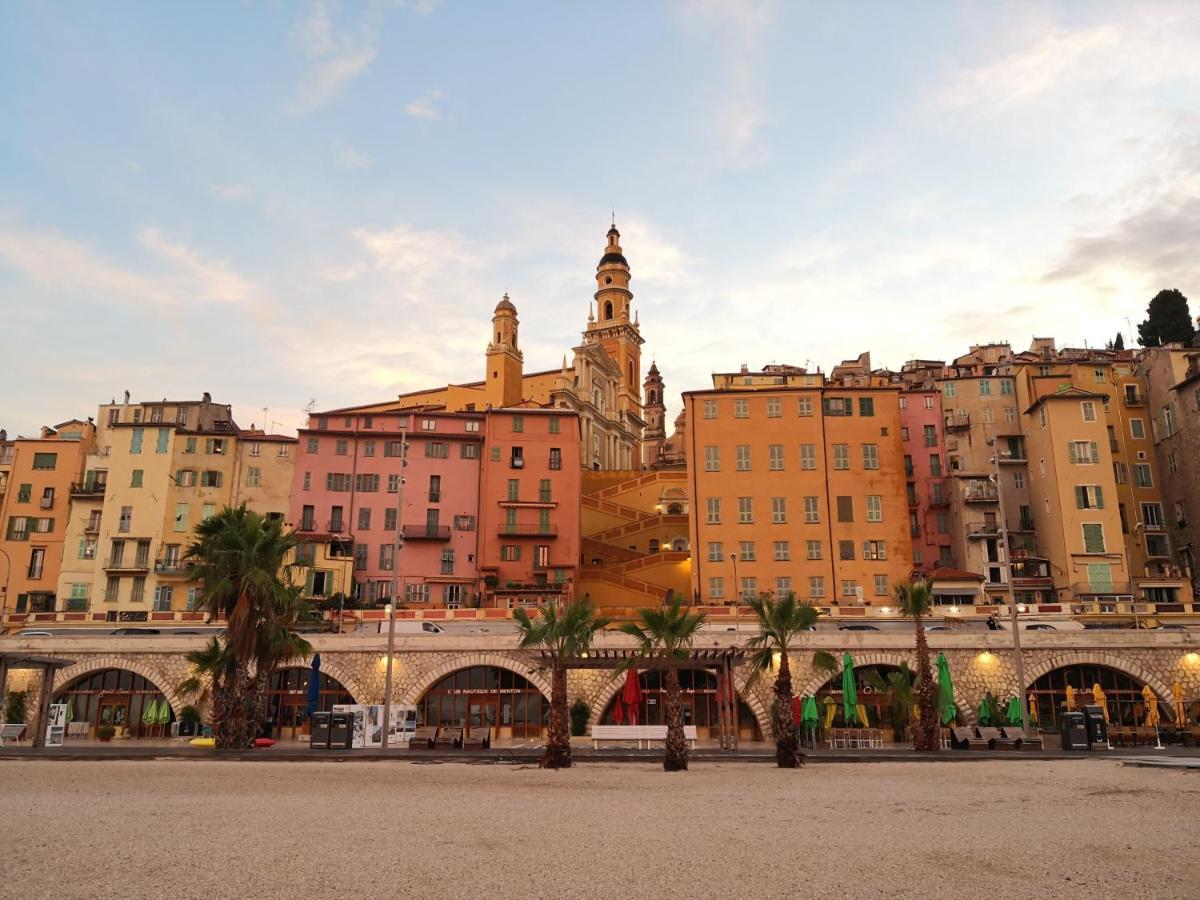 Joli Studio Dans Le Coeur De Menton Exteriör bild